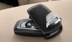 Кожаный футляр для ключа BMW Leather Key Case Urban Line, Black-Grey