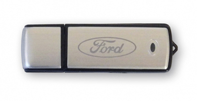 Флешка Ford Classic USB Flash Drive, 8 Gb, Silver / Black
