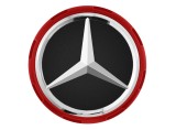 Колпачок ступицы колеса Mercedes Hub Caps, дизайн AMG, красный, артикул A00040009003594