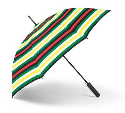 Зонт-трость MINI Walking Stick Signet Umbrella, Striped, 60 Years Collection