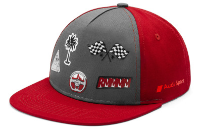 Детская бейсболка Audi Sport Baseball Cap, Infants, grey/red