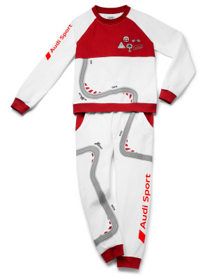 Детская пижама Audi Sport Pyjama Racing, Infants, white/red