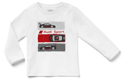 Детская футболка с длинным рукавом Audi Sport Longsleeve, Babys, white