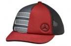 Детская бейсболка Mercedes-Benz Kids Cap Trucker Style, Black/Grey/Red