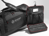 Дорожная сумка Mercedes-Benz Travel Bag Trucker, Black/Red, артикул B67871669