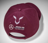 Бейсболка Mercedes F1 Cap Lewis Hamilton, Special Edition Singapore, Wine Red, артикул B67996183