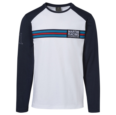 Мужская футболка с длинным рукавом Porsche Long Sleeve T-Shirt, Martini Racing