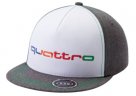 Детская бейсболка Audi Kids Snapback Cap quattro, grey / green