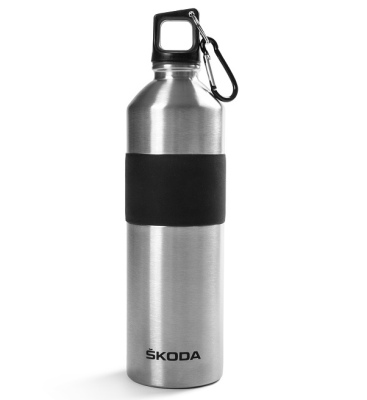 Бутылочка для воды Skoda Stainless Steel Bottle 0,5L, Silver / Black