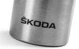Бутылочка для воды Skoda Stainless Steel Bottle 0,5L, Silver / Black, артикул 000050309E