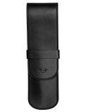 Кожаный чехол для ручек MINI Pen Case Leather, Black / British Green, артикул 80242465937