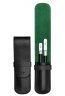 Кожаный чехол для ручек MINI Pen Case Leather, Black / British Green