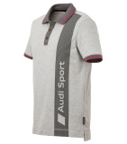 Мужская рубашка-поло Audi Sport Poloshirt, Mens, Grey, артикул 3131801112