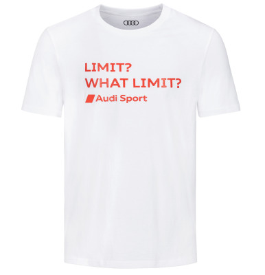 Мужская безлимитная футболка Audi Sport T-Shirt, No Limit, Mens, White