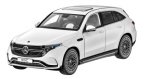 Модель Mercedes-Benz EQC 400 4MATIC, AMG Line, Diamond White Bright, Scale 1:18