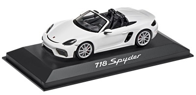 Модель автомобиля Porsche 718 Boxster Spyder (982), Scale 1:43, Carrara White