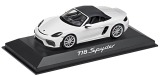 Модель автомобиля Porsche 718 Boxster Spyder (982), Scale 1:43, Carrara White, артикул WAP0202100K