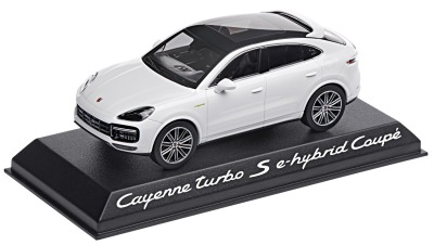 Модель автомобиля Porsche Cayenne Turbo S E-Hydbrid Coupé (E3), Scale 1:43, Carrara White