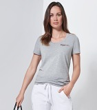 Женская футболка Porsche Women’s T-shirt, Motorsport, Grey, артикул WAP8110XS0LFMS
