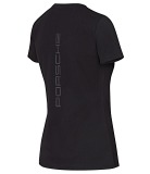 Женская футболка Porsche Women’s T-shirt, Motorsport, Black, артикул WAP8120XS0LFMS
