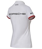 Женское поло Porsche Women’s Polo Shirt, Motorsport, Hugo Boss, White, артикул WAP4310XS0L0MS