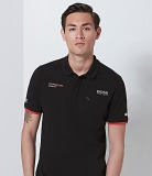 Мужское поло Porsche Men’s Polo Shirt, Motorsport, Hugo Boss, Black, артикул WAP43200S0L0MS