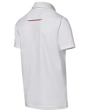 Мужское поло Porsche Men’s Polo Shirt, Motorsport, White, артикул WAP80100S0LFMS