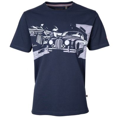 Мужская футболка Jaguar Men's Heritage Dynamic Graphic T-shirt, Navy/White