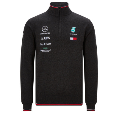 Мужской пуловер Mercedes-AMG Petronas Men's Pullover, Team 2019, Grey