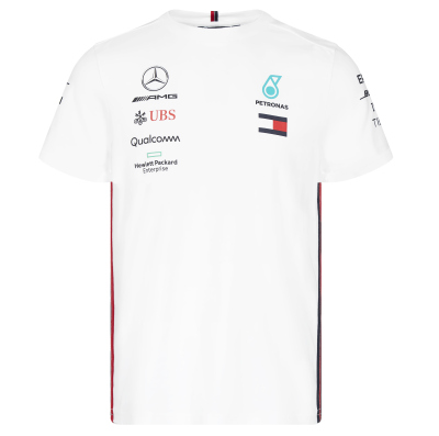 Мужская футболка Mercedes Men's T-shirt, Driver, White, MY2019