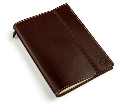 Кожаная записная книжка BMW Motorrad Notebook, Leather, Dark Brown