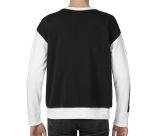Женский свитер BMW M Motorsport Sweater Blocking Design, Ladies, Black/White, артикул 80142461081