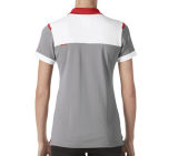 Женская рубашка-поло BMW Golfsport Polo Shirt, Ladies, Grey/White/Red, артикул 80142460928