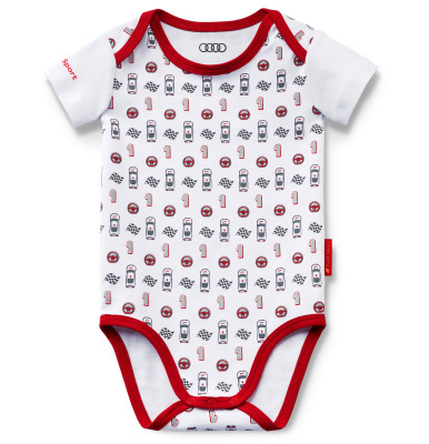Боди Audi Sport Body, Babys, white/red