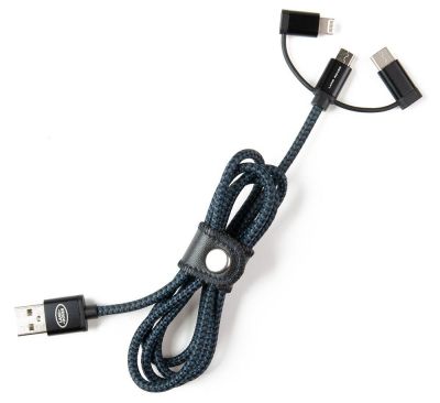 Кабель для iPhone Land Rover iPhone  3-in1 Cable, Black/Navy NM
