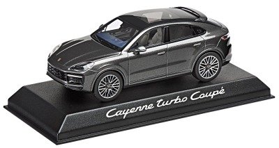 Модель автомобиля Porsche Cayenne Coupé Turbo (E3), Scale 1:43, Qaurzite Grey