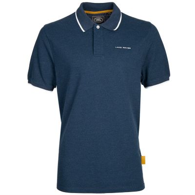 Мужская рубашка-поло Land Rover Men's Accent Collar Polo Shirt, Navy