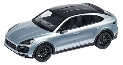 Модель автомобиля Porsche Cayenne S Coupé Sports Package (E3), Dolomite Silver, Scale 1:18