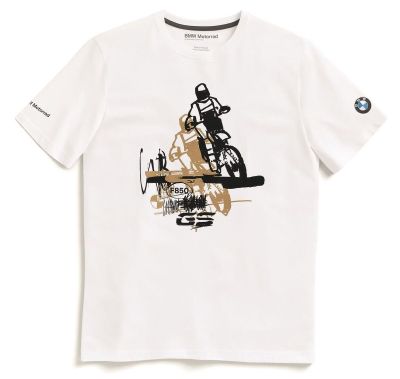 Футболка унисекс BMW Motorrad T-shirt Men, F 850 GS, Unisex, White