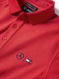 Мужская рубашка-поло Mercedes-Benz Men's Polo Shirt, by Tommy Hilfiger, Red, артикул B66958813