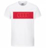 Мужская футболка Audi T-Shirt Ringe, Mens, White