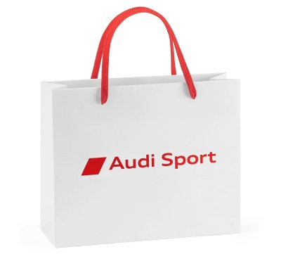 Бумажный подарочный пакет Audi Sport Paper bag, White, Size S