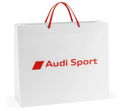 Бумажный подарочный пакет Audi Sport Paper bag, White, Size L