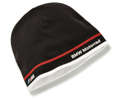 Вязаная шапка BMW Motorrad Motorsport Knitted Beanie Motorsport, Black/White/Red