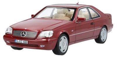 Модель Mercedes CL 600 (1996 - 1998) C 140, Red, 1:18 Scale