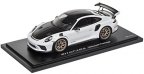 Модель автомобиля Porsche 911 GT3 RS (991 II) Weissach Package, Scale 1:18, White/Black