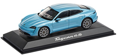 Модель автомобиля Porsche Taycan Turbo S, Scale 1:43, Frozen Blue Metallic