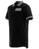 Мужская рубашка-поло Audi Sport Poloshirt, Mens, Black/Grey/Red, артикул 3132001022