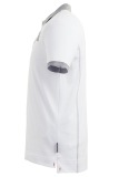 Мужская рубашка-поло Audi Sport Poloshirt, Mens, White/Grey, артикул 3132001002