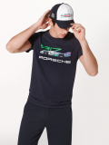 Футболка унисекс Porsche Collector’s T-shirt edition no. 18, Limited Edition, Martini Racing, артикул WAP6710XS0LMRH